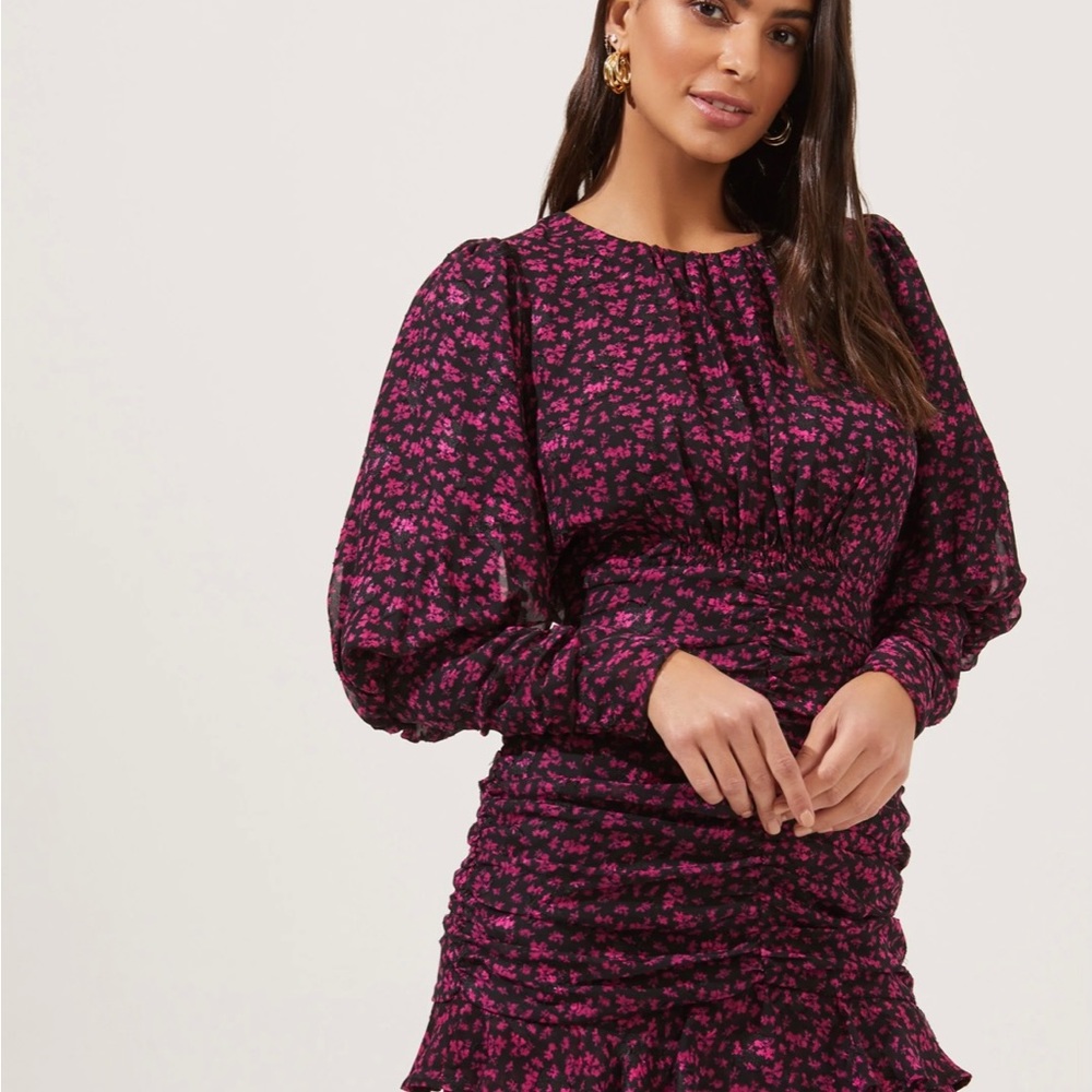 ASTR The Label Rushed Dress- NWT - Picture 3 of 8